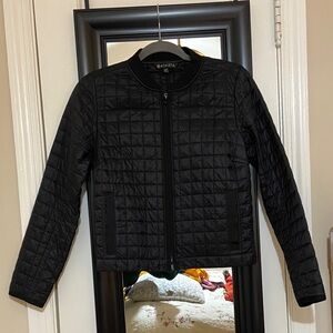 Athleta Grandview Black Quilted Jacket short